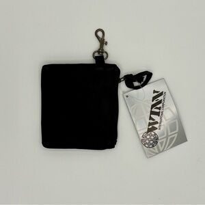 NEW Winn International, Coin Cash Key Pouch - Black Microfiber